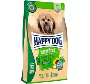 Happy Dog NaturCroq Mini Lamm&Reis сухий корм для собак маленьких порід з ягнятком та рисом, 4 кг Happy Dog NaturCroq Mini Lamm&Reis сухий корм для собак маленьких порід з ягнятком та рисом, 4 кг