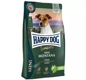 Сухий корм Happy Dog Sens Mini Montana для собак малих порід з кониною та картоплею (беззерновою), 4 кг Сухий корм Happy Dog Sens Mini Montana для собак малих порід з кониною та картоплею (беззерновою), 4 кг