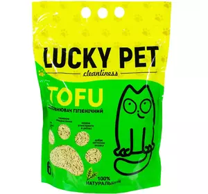 Наповнювач для котячого туалету Лакі Пет Lucky Pet тофу з ароматом зеленого чаю, 6 л (2.6 кг) Наповнювач для котячого туалету Лакі Пет Lucky Pet тофу з ароматом зеленого чаю, 6 л (2.6 кг)