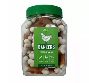 Ласощі для домашніх тварин DANKERS Кальцієві кісточки з курячою грудкою 500 г Ласощі для домашніх тварин DANKERS Кальцієві кісточки з курячою грудкою 500 г