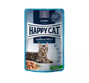 Вологий корм Happy Cat MIS Q-Forelle Pouch з фореллю для котів (шматочки в соусі) пауч, 85 г Вологий корм Happy Cat MIS Q-Forelle Pouch з фореллю для котів (шматочки в соусі) пауч, 85 г