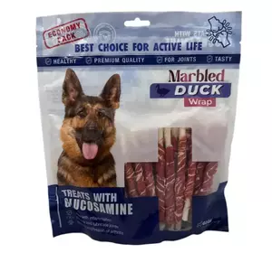 Смаколики GiGi "Палички загорнуті м'ясом з мармурової качки" / ласощі Marbled Duck Wrap 340 г Смаколики GiGi "Палички загорнуті м'ясом з мармурової качки" / ласощі Marbled Duck Wrap 340 г