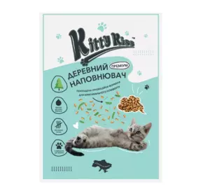 Деревний наповнювач Кіті Кіс Kitty Kiss Преміум для кішок, 10 кг Деревний наповнювач Кіті Кіс Kitty Kiss Преміум для кішок, 10 кг