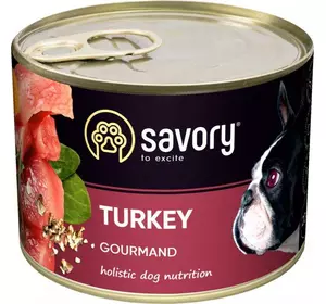 Вологий корм для дорослих собак Сейворі Savory з індичкою, 100 г Вологий корм для дорослих собак Сейворі Savory з індичкою, 100 г