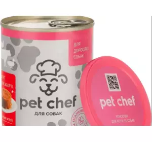 Консерви для собак Пет Шеф Pet Chef паштет м'ясний для дорослих собак м'ясне асорті 360 г Консерви для собак Пет Шеф Pet Chef паштет м'ясний для дорослих собак м'ясне асорті 360 г