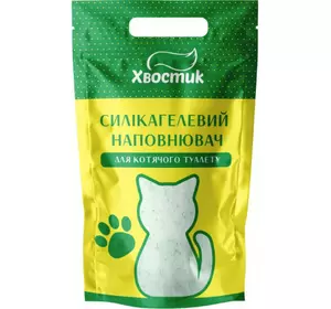 Наповнювач Хвостик силікагель великий з зеленими гранулами 15 л Наповнювач Хвостик силікагель великий з зеленими гранулами 15 л