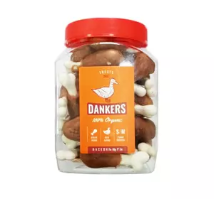 Смачні ласощі Dankers м'ясні ніжки з м'яса качки для собак, 500 г Смачні ласощі Dankers м'ясні ніжки з м'яса качки для собак, 500 г