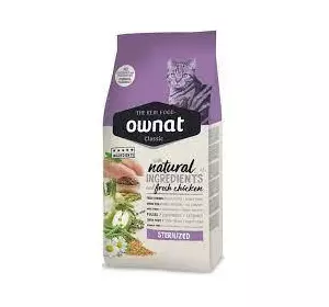 Сухий корм Ownat (Овнат) Classic Adult Sterilized (Cat) з куркою 1.5 кг для стерилізованих і кастрованих котів Сухий корм Ownat (Овнат) Classic Adult Sterilized (Cat) з куркою 1.5 кг для стерилізованих і кастрованих котів