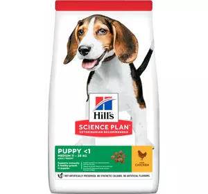 Сухий корм для цуценят середніх порід hill's Science Plan Puppy Medium з куркою (0,8 кг) Сухий корм для цуценят середніх порід hill's Science Plan Puppy Medium з куркою (0,8 кг)