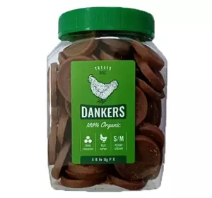 Ласощі для собак тонкі котлетки з фаршу курки 500 г (Банка) Ласощі для собак тонкі котлетки з фаршу курки 500 г (Банка)