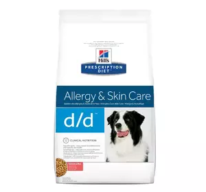 Hills Prescription Diet Canine d/d (лосось і рис) Лікувальний сухий корм для собак / 12 кг