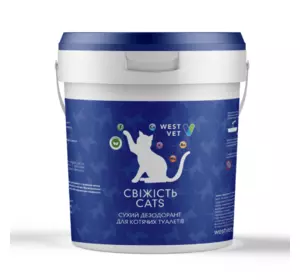 Дезодорант для котячих туалетів Свіжість Cats 5 кг, WestVet Дезодорант для котячих туалетів Свіжість Cats 5 кг, WestVet
