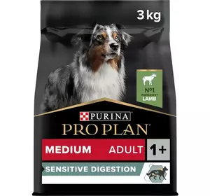 Сухий корм Purina Pro Plan Dog Medium Sensitive Digestion для собак з чутливим травленням з ягням 3 кг Сухий корм Purina Pro Plan Dog Medium Sensitive Digestion для собак з чутливим травленням з ягням 3 кг