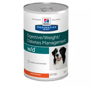 Hill's PRESCRIPTION DIET w/d Вологий Корм для собак з Контроль ваги, цукровий діабет, коліти, запори Hill's PRESCRIPTION DIET w/d Вологий Корм для собак з Контроль ваги, цукровий діабет, коліти, запори