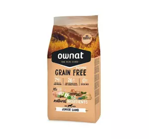 Сухий корм для цуценят Овнат Ownat Grain Free з ягням, 3 кг Сухий корм для цуценят Овнат Ownat Grain Free з ягням, 3 кг