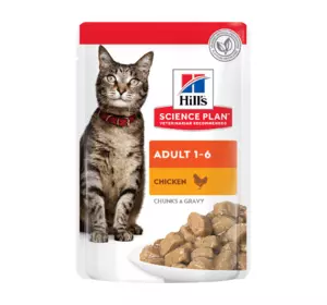 Вологий корм Hill's Хіллс SP Adult для дорослих котів з куркою, пауч 85 г Вологий корм Hill's Хіллс SP Adult для дорослих котів з куркою, пауч 85 г