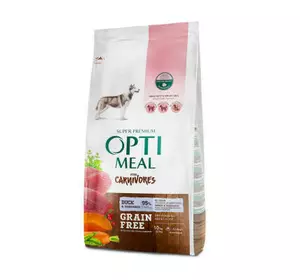 Беззерновий сухий корм для дорослих собак усіх порід Оптіміл Optimeal з качкою та овочами, 10 кг Беззерновий сухий корм для дорослих собак усіх порід Оптіміл Optimeal з качкою та овочами, 10 кг