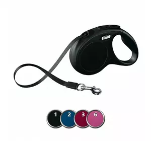 Flexi Classic M (5м,стрічка,до 25кг) - рулетка поводок для собак Flexi Classic M (5м,стрічка,до 25кг) - рулетка поводок для собак