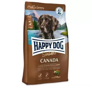 Happy Dog Sens Canada для собак із підвищеною чутливістю до кормів лосось кролик (без злаків) 11 кг Happy Dog Sens Canada для собак із підвищеною чутливістю до кормів лосось кролик (без злаків) 11 кг