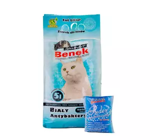 Наповнювач бентонітовий Супер Бенек Super Benek для котячих туалетів (з антибактеріальним засобом), 5 л Наповнювач бентонітовий Супер Бенек Super Benek для котячих туалетів (з антибактеріальним засобом), 5 л