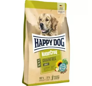 Сухий беззерновий корм Happy Dog NaturCroq Grainfree для дорослих собак з птицею та лососем, 11 кг Сухий беззерновий корм Happy Dog NaturCroq Grainfree для дорослих собак з птицею та лососем, 11 кг