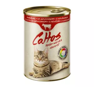 Вологий корм "Cattos" з яловичиною, 415г Вологий корм "Cattos" з яловичиною, 415г