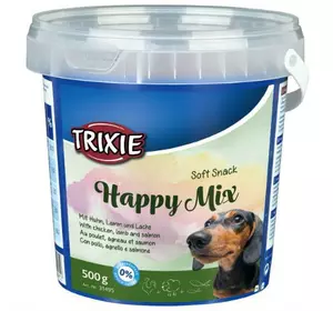 Суміш ласощів для собак Trixie (TX-31495) Happy Mix з ягням, лососем та куркою 500 г Суміш ласощів для собак Trixie (TX-31495) Happy Mix з ягням, лососем та куркою 500 г