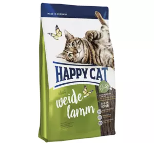 Happy Cat Weide Lamm 10 кг корм для кішок з ягням Happy Cat Weide Lamm 10 кг корм для кішок з ягням