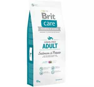 Сухий корм для собак вагою до 25 кг Бріт Brit Care GF Adult Salmon & Potato 12 кг Сухий корм для собак вагою до 25 кг Бріт Brit Care GF Adult Salmon & Potato 12 кг