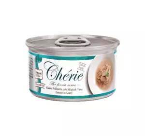 Вологий корм Cherie Signature Gravy Tuna для кішок з тунцем у соусі, 80 г Вологий корм Cherie Signature Gravy Tuna для кішок з тунцем у соусі, 80 г