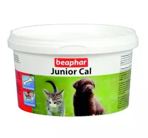 Вітаміни Beaphar Junior Cal (Юніор Каль) харчова добавка для цуценят та кошенят, 200 г