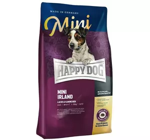 Happy Dog Mini Irland корм для собак дрібних порід вагою до 10 кг лосось і кролик 4 кг