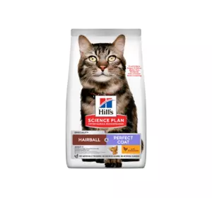 Сухий корм Хіллс Hill’s SP Hairball & Perfect Coat для дорослих котів для виведення грудочок шерсті з куркою 1.5 кг Сухий корм Хіллс Hill’s SP Hairball & Perfect Coat для дорослих котів для виведення грудочок шерсті з куркою 1.5 кг