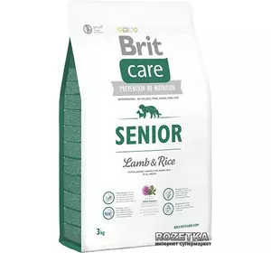 Сухий корм для літніх собак усіх порід Бріт Brit Care Senior All Breed Lamb & Rice, 3 кг
