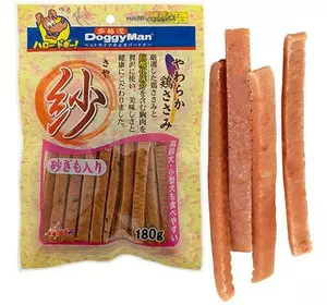 Ласощі ДоггіМен DoggyMan Soft Chicken Strip Gizzard палички для собак з курячими шлунками180 г Ласощі ДоггіМен DoggyMan Soft Chicken Strip Gizzard палички для собак з курячими шлунками180 г