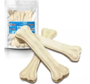 "HapPet"-ласощі для собак "Кістка з пресованої шкіри з куркою" 570г (10шт) "HapPet"-ласощі для собак "Кістка з пресованої шкіри з куркою" 570г (10шт)