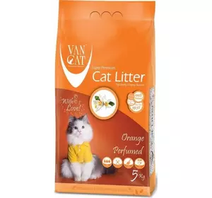 Van Cat аромат Оранж наповнювач бентонітовий 5 кг Van Cat аромат Оранж наповнювач бентонітовий 5 кг