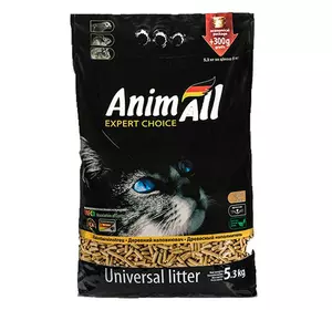 Деревний наповнювач для котячого туалету AnimAll Universal litter 5.3 л Деревний наповнювач для котячого туалету AnimAll Universal litter 5.3 л