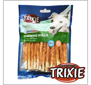 Trixie TX-31378 Denta Fun Chewing Rolls with Chicken Палички для чищення зубів з філе курки 12см, 30шт/240 г