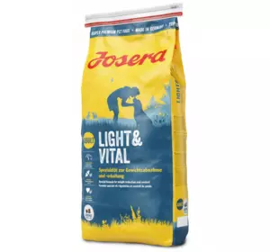 Сухий корм Josera Light & Vital (Йозера Лайт енд Вітал) для собак із зайвою вагою, 15 кг Сухий корм Josera Light & Vital (Йозера Лайт енд Вітал) для собак із зайвою вагою, 15 кг