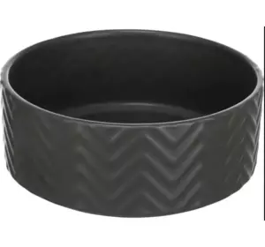 Миска для собак Trixie керамічна 1,6 л 20 см чорний
