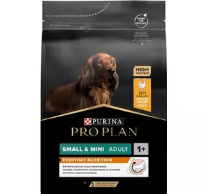 Сухий корм Pro Plan Small & Mini Everyday Nutrion для дорослих собак дрібних порід з куркою 3 кг