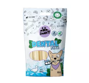 Ласощі для собак Містер Бандіт Mr.Bandit Дентал палички для здоров'я зубів собак з качкою, 70 г Ласощі для собак Містер Бандіт Mr.Bandit Дентал палички для здоров'я зубів собак з качкою, 70 г