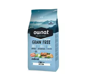Сухий корм для кошенят Овнат Ownat Grain Free віком від 2 до 12 місяців, 3 кг Сухий корм для кошенят Овнат Ownat Grain Free віком від 2 до 12 місяців, 3 кг