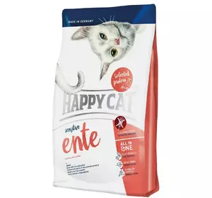Сухий корм Happy Cat Sensitive Ente для кішок з чутливим травленням з качкою, 300 г Сухий корм Happy Cat Sensitive Ente для кішок з чутливим травленням з качкою, 300 г
