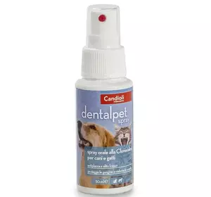 Спрей Candioli DentalPet Spray для догляду за ротовою порожниною собак і котів 50 мл Спрей Candioli DentalPet Spray для догляду за ротовою порожниною собак і котів 50 мл