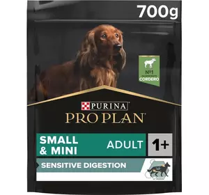Сухий корм Pro Plan Small&Mini Sensitive Digestion для собак дрібних порід з ягнятком, 700 г