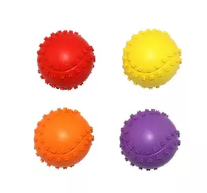 Іграшка гумовий М'яч з шипами 6см ER042 ZooMax (фіолетовими)