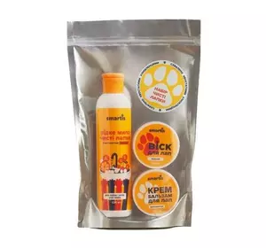 Набір для догляду за лапами Smartis віск мило крем-бальзам Набір для догляду за лапами Smartis віск мило крем-бальзам