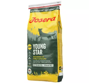 Сухий корм Josera Young Star (Йозера ЯнгСтар) беззерновой корм для цуценят і молодих собак 15 кг